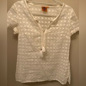 Tory Burch elephant print cotton top